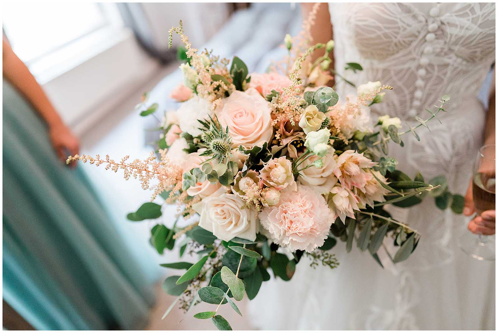 Brautstrauß pastell