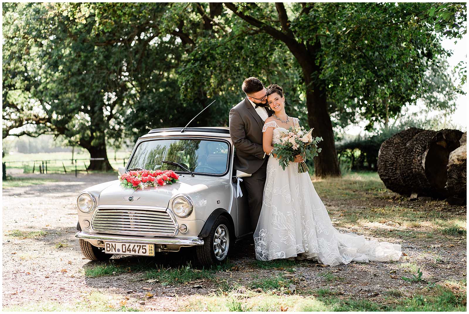 Mini als Hochzeitsauto