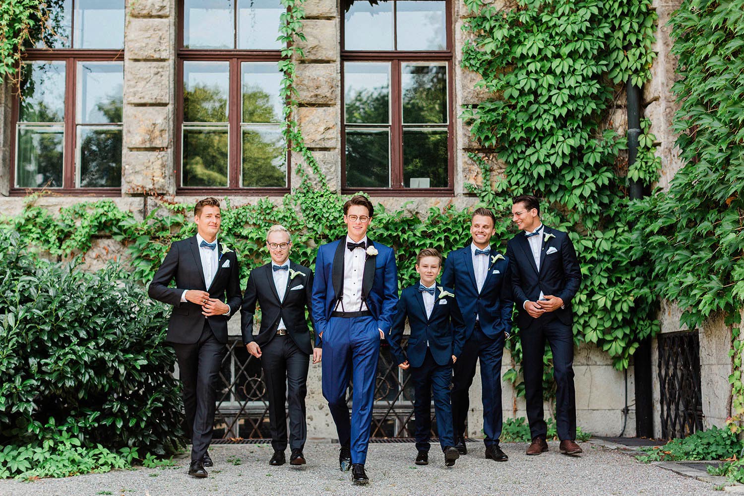 Stylischer Hochzeitsanzug Bräutigam