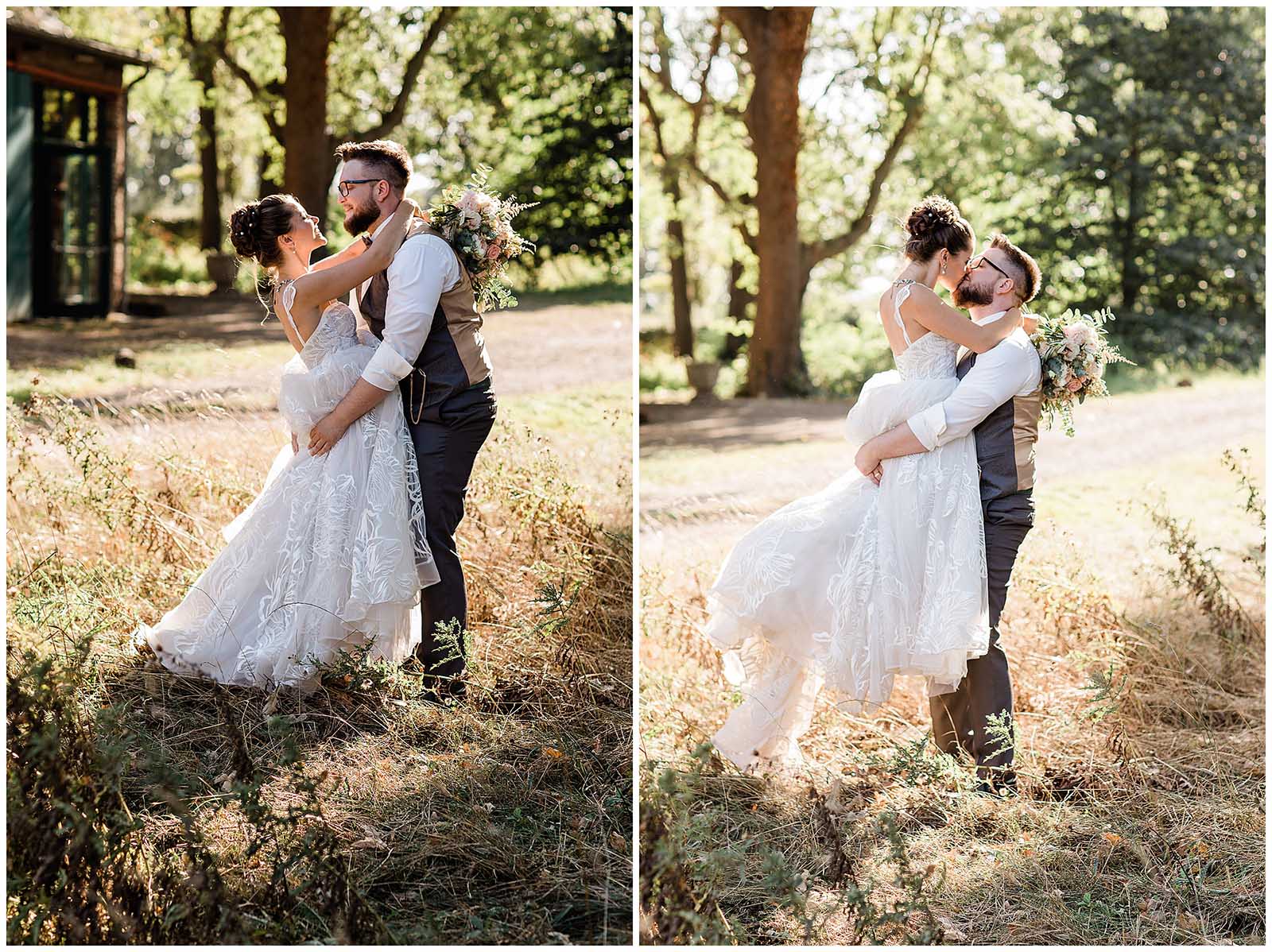 natürliche Brautpaarfotos