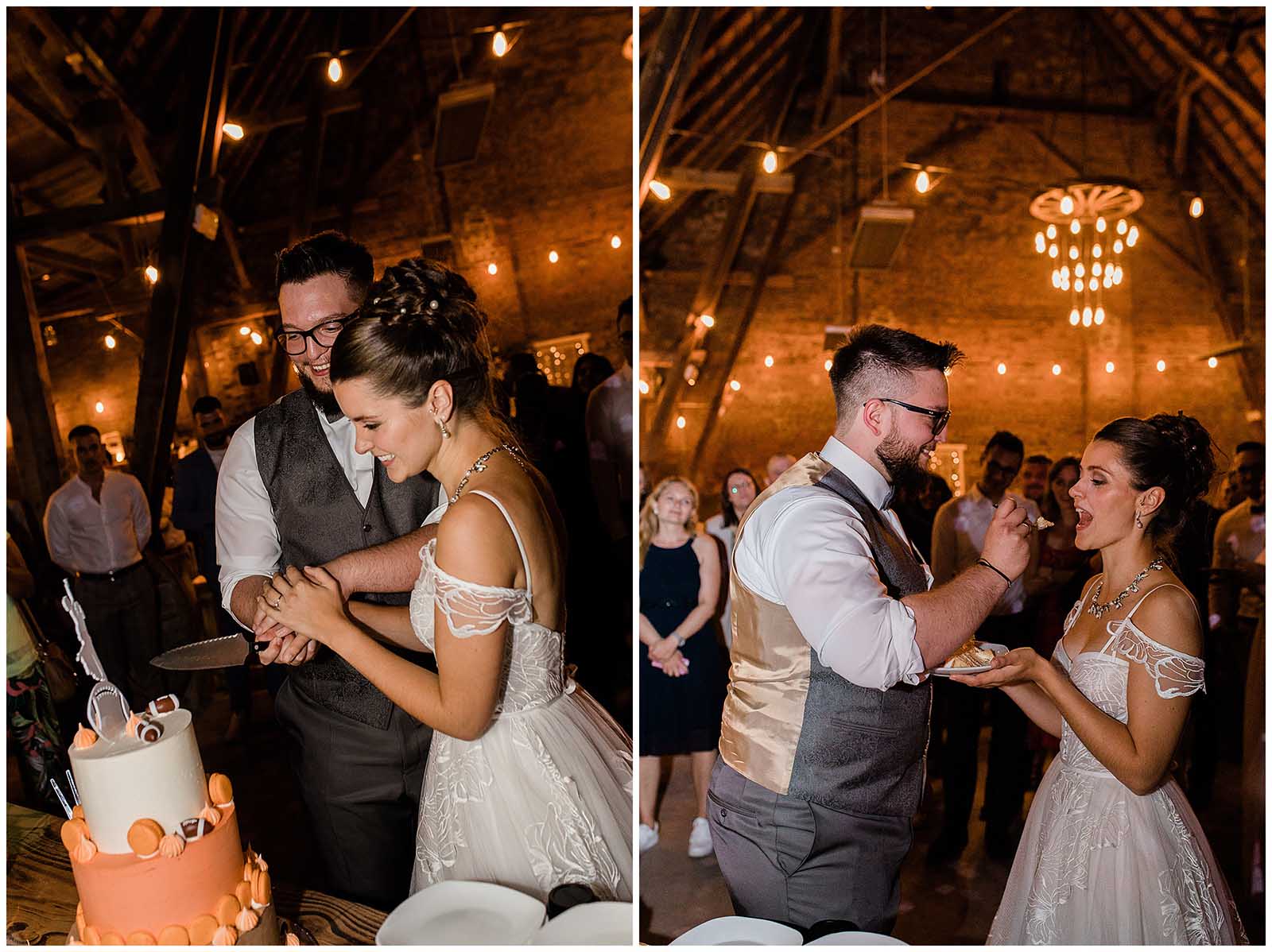 Tortenanschnitt Hochzeitsfotos